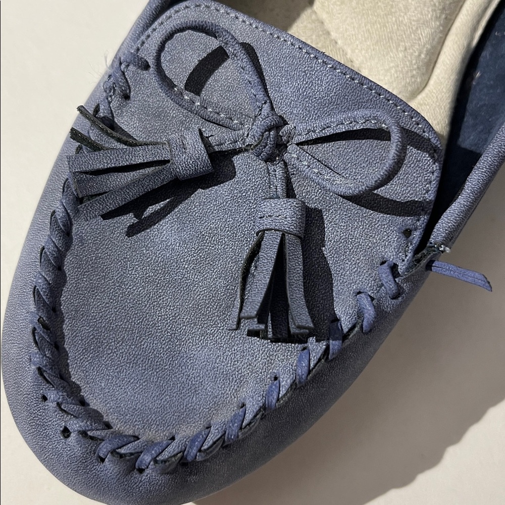 Mountain Sole Womens Slippers House Shoes sz 11 Vegan Blue Loafers - Picture 3 of 7